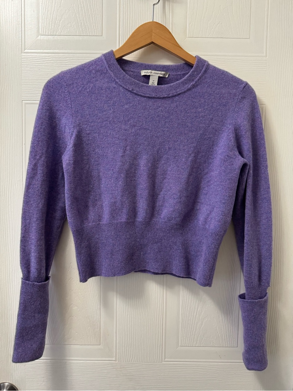 Autumn Cashmere Lavender Crewneck Cashmere Sweater